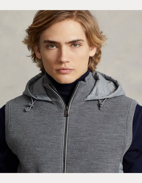 HYBRID HOODED JUMPER WAISTCOAT