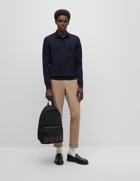 ΠΟΥΛΟΒΕΡ ΜΑΛΛΙΝΟ ΜΕ POLO ΓΙΑΚΑ SLIM FIT