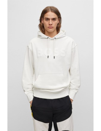 LOGO PRINT HOODIE IN TERRY...