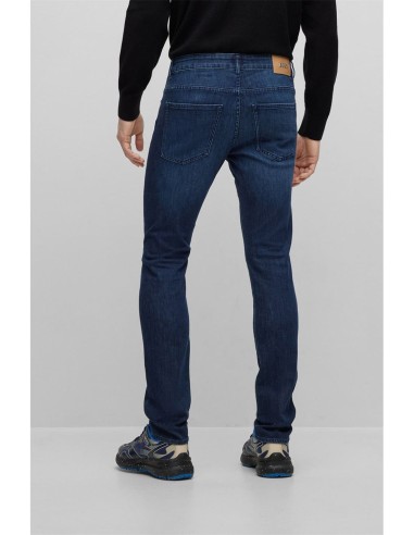 Slim-fit jeans in blue supreme-movement denim