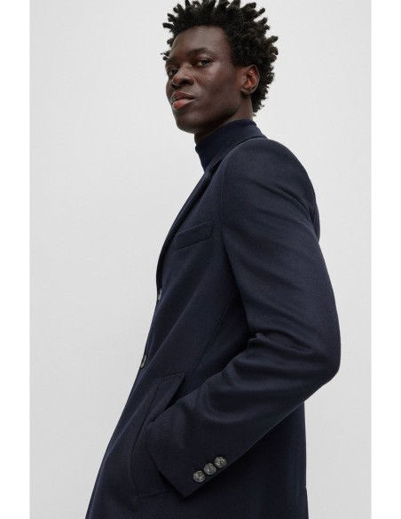 SLIM FIT COAT IN VIRGIN WOOL & CASHMERE