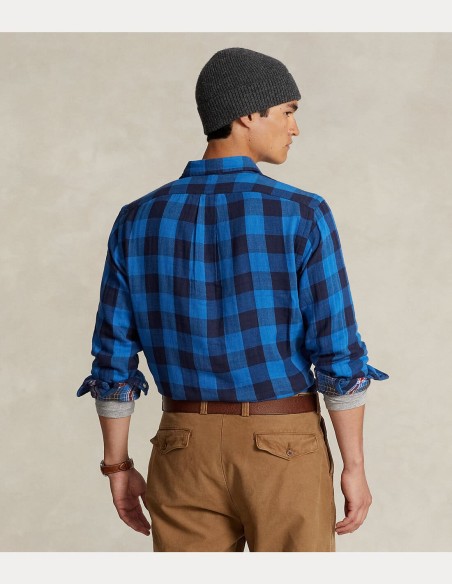 CUSTOM FIT CHECKED DOUBLE-FACED SHIRT