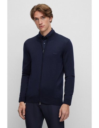 ZIP-UP WOOL CARDIGAN WITH EMBROIDERED...