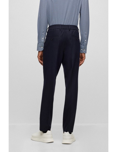 SLIM FIT FORMAL TROUSERS IN STRETCH MATERIAL