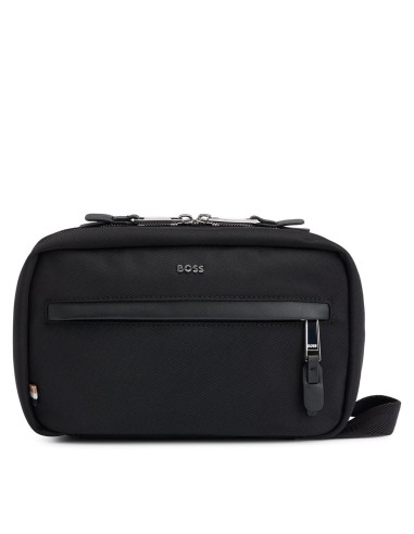 LOGO-LETTERING WASHBAG WITH TWO-WAY ZIP
