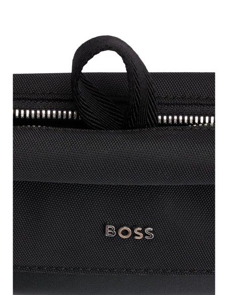 LOGO-LETTERING WASHBAG WITH TWO-WAY ZIP