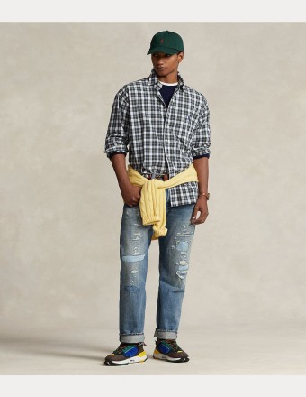 BIG FIT PLAID OXFORD SHIRT 2