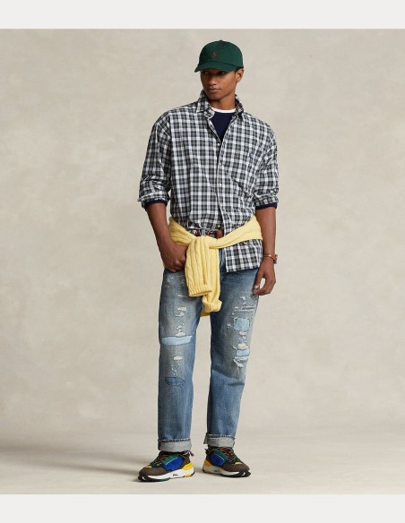 BIG FIT PLAID OXFORD SHIRT