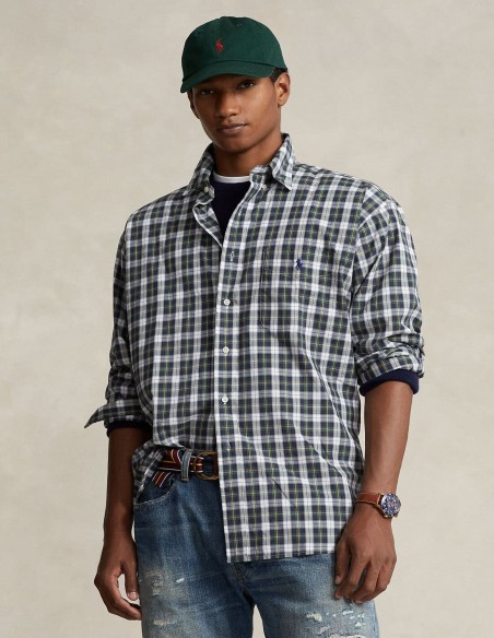 BIG FIT PLAID OXFORD SHIRT