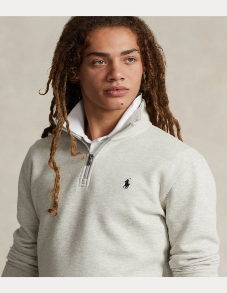 DOUBLE KNIT QUARTER-ZIP PULLOVER