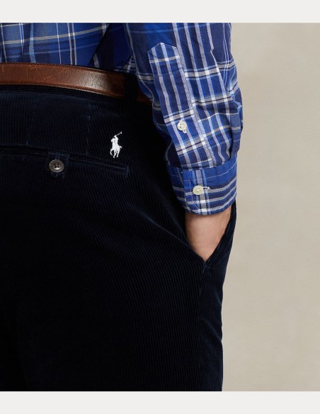 STRETCH SLIM FIT CORDUROY TROUSERS