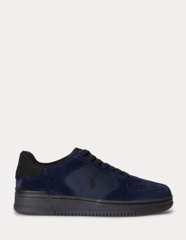 MASTERS COURT SUEDE-PANELLED TRAINER