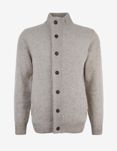 ESSENTIAL ELBOW-PATCH CARDIGAN
