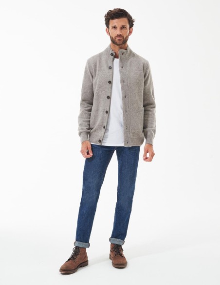 ESSENTIAL ELBOW-PATCH CARDIGAN