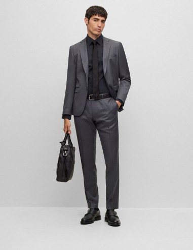 SLIM FIT SHIRT IN EASY IRON POPLIN