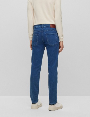 SLIM FIT JEANS IN CASHMERE-TOUCH DENIM