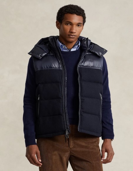 WATER-RESISTANT HYBRID DOWN GILET