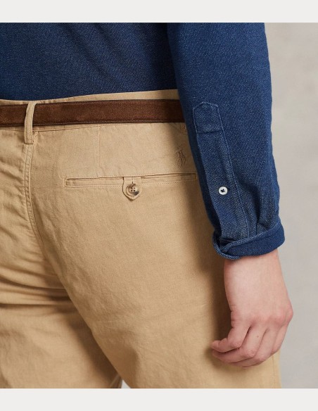 STRAIGHT FIT LINEN COTTON TROUSER