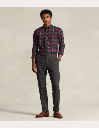 CUSTOM FIT PLAID TWILL SHIRT 2