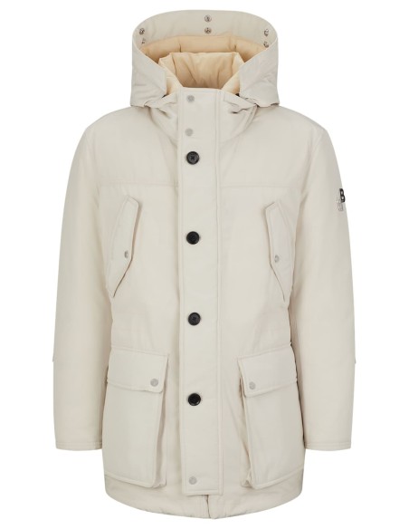 WATER-REPELLENT HOODED DOWN JACKET