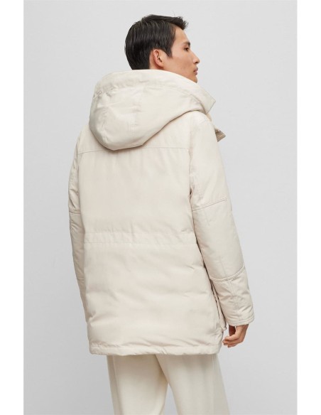WATER-REPELLENT HOODED DOWN JACKET