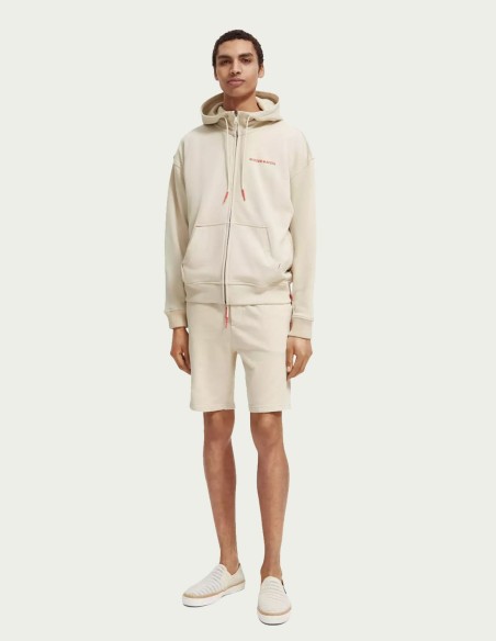 COTTON ZIP-THROUGH HOODIE