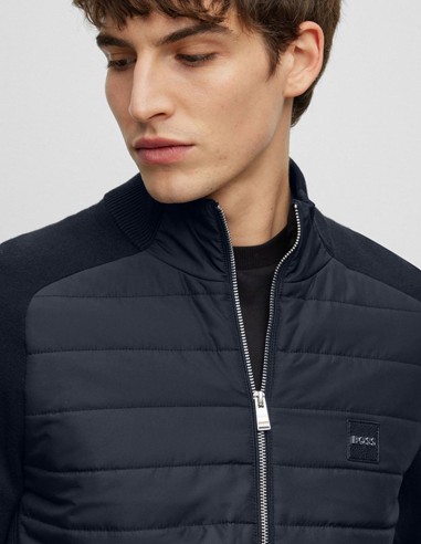 ZIP UP KNITTED JACKET