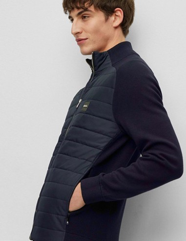 ZIP UP KNITTED JACKET