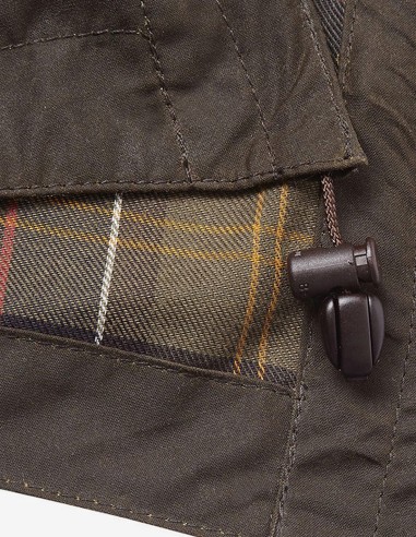 WAXED COTTON HOOD