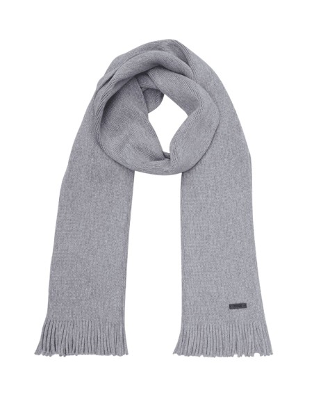 RASCHEL-KNIT WOOL SCARF