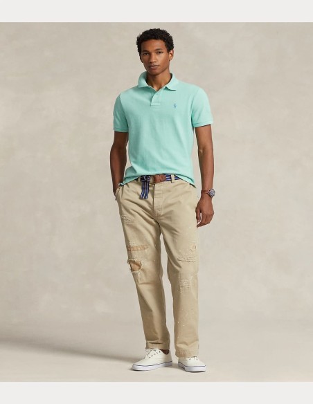 CUSTOM FIT MESH POLO SHIRT