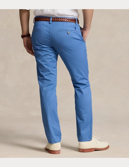 WASHED STRETCH SLIM FIT CHINO TROUSER