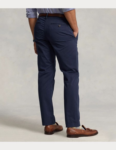 WASHED STRETCH SLIM FIT CHINO TROUSER