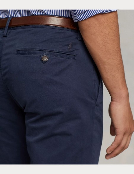 WASHED STRETCH SLIM FIT CHINO TROUSER