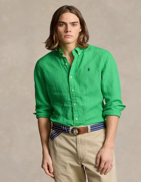 CUSTOM FIT LINEN SHIRT