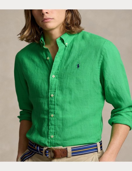 CUSTOM FIT LINEN SHIRT