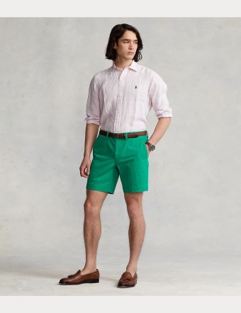 CUSTOM FIT STRIPED LINEN SHIRT 2