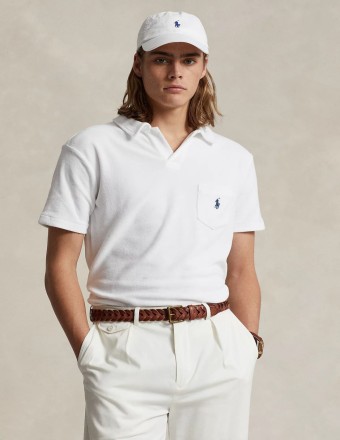 CUSTOM SLIM FIT TERRY POLO...