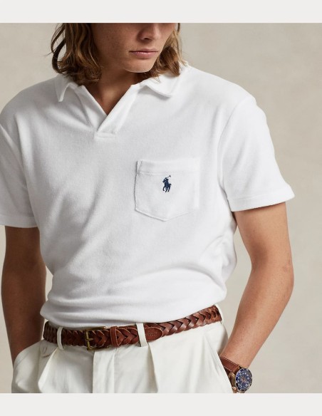 CUSTOM SLIM FIT TERRY POLO SHIRT