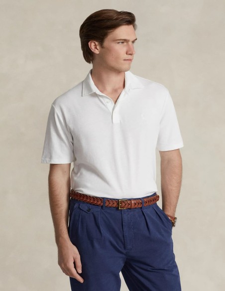 ΜΠΛΟΥΖΑ POLO MESH COTTON-LINEN CLASSIC FIT