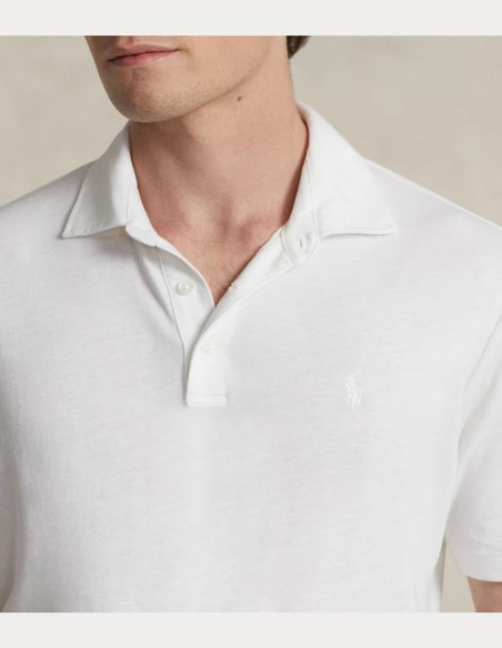 ΜΠΛΟΥΖΑ POLO MESH COTTON-LINEN CLASSIC FIT
