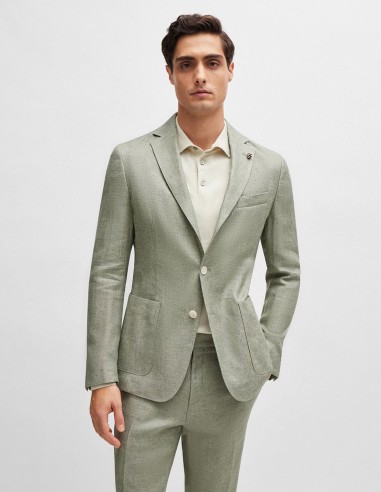 ΣΑΚΑΚΙ MICRO-PATTERNED LINEN BLEND...