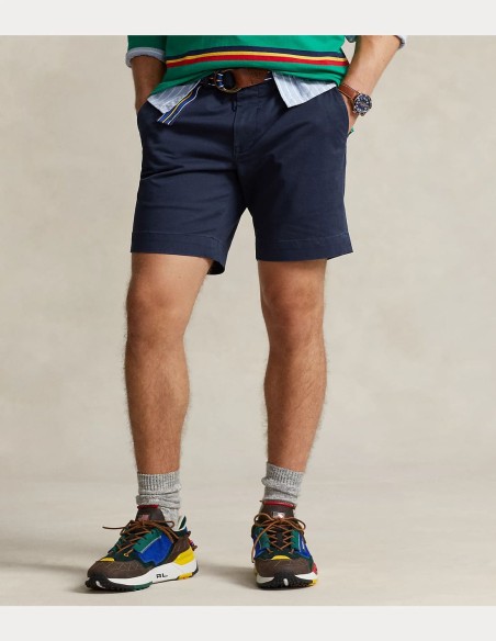 STRETCH STRAIGHT FIT CHINO SHORT