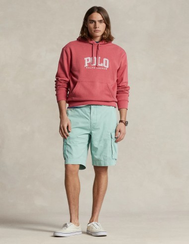 RELAXED FIT TWILL CARGO SHORT