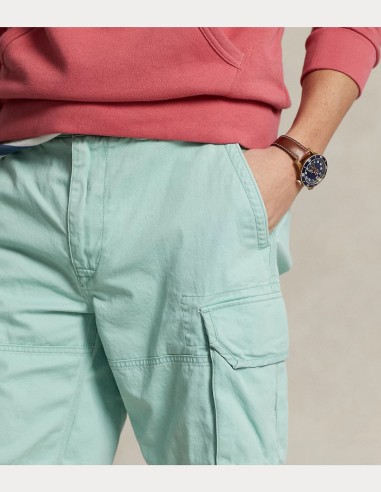RELAXED FIT TWILL CARGO SHORT