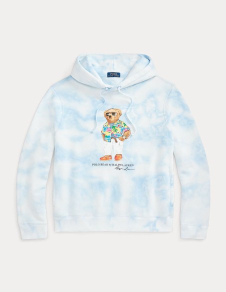 POLO BEAR TIE-DYE FLEECE HOODIE
