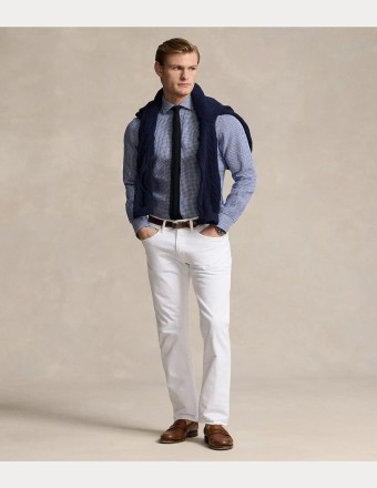 SLIM FIT PLAID LINEN SHIRT 2