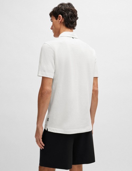 REGULAR FIT POLO SHIRT IN COTTON & LINEN