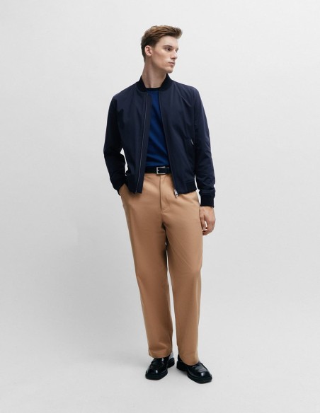 SLIM FIT JACKET IN PERFORMANCE-STRETCH JERSEY