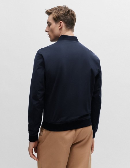 SLIM FIT JACKET IN PERFORMANCE-STRETCH JERSEY
